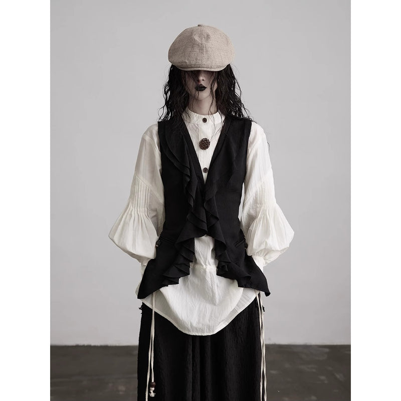 Antique White Classical Blouse