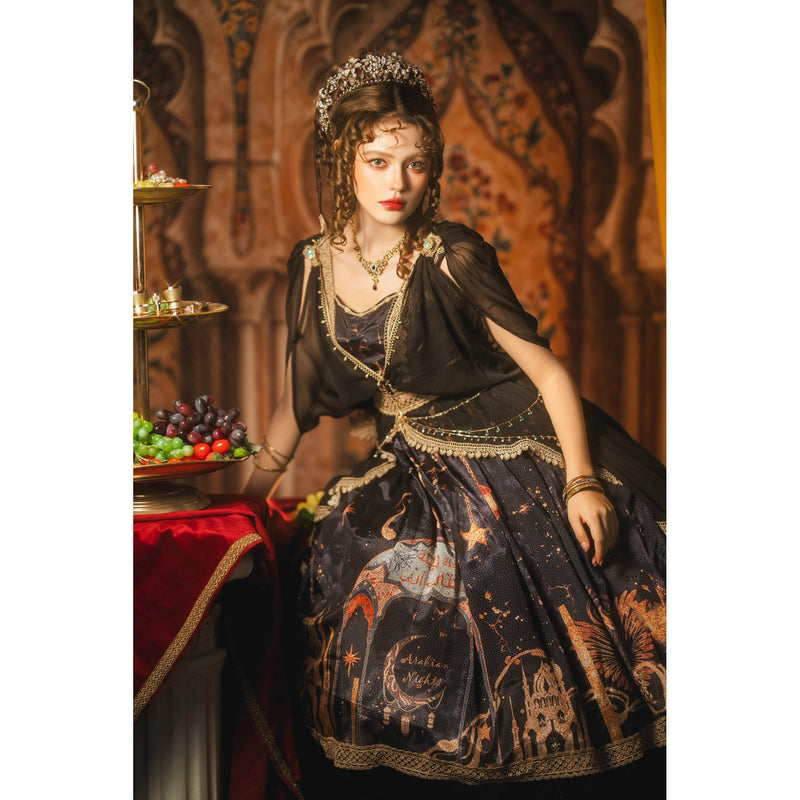 星降る夜のジャンパースカートとチュールショール[2026年3月中旬-4月上旬発送予定]