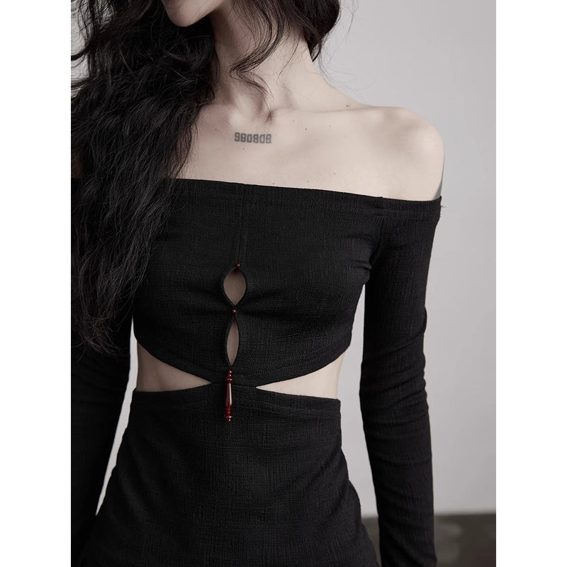 Cutout Off-the-shoulder Top