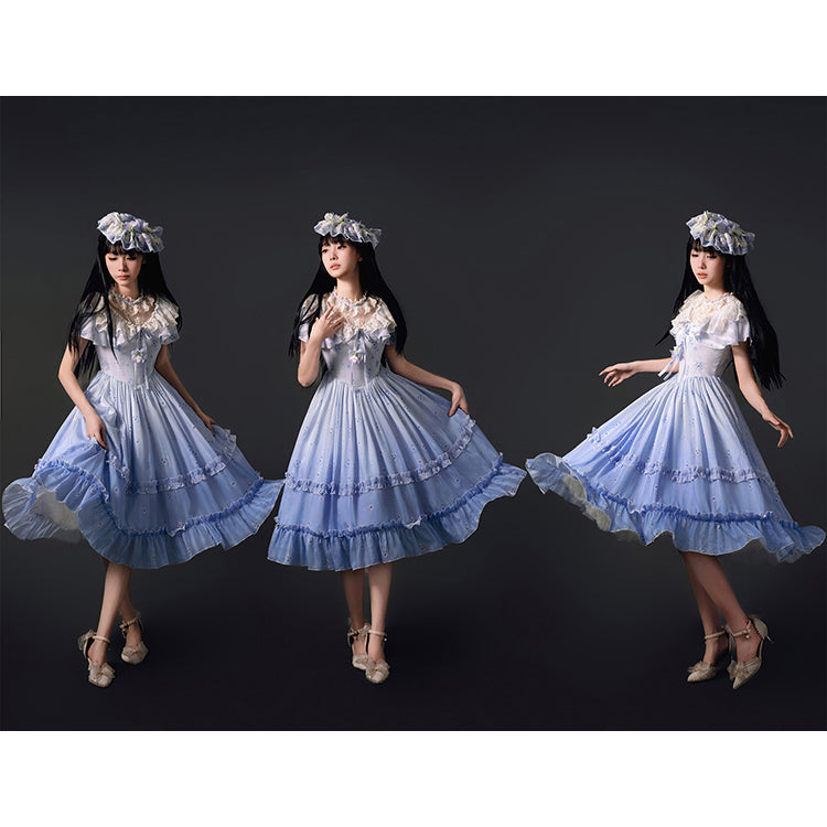 三色菫のお嬢様のクラシカルワンピース[2025年8月上旬-8月下旬発送予定]