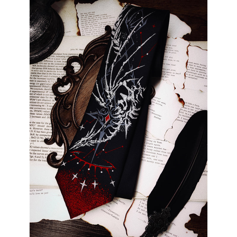 骸骨と銀河のネクタイ[2026年2月下旬-3月下旬発送予定]