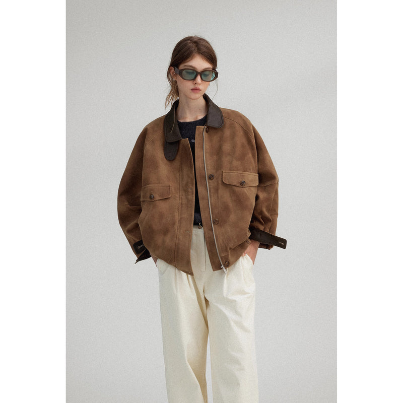 Nordic Retro Suede Jacket