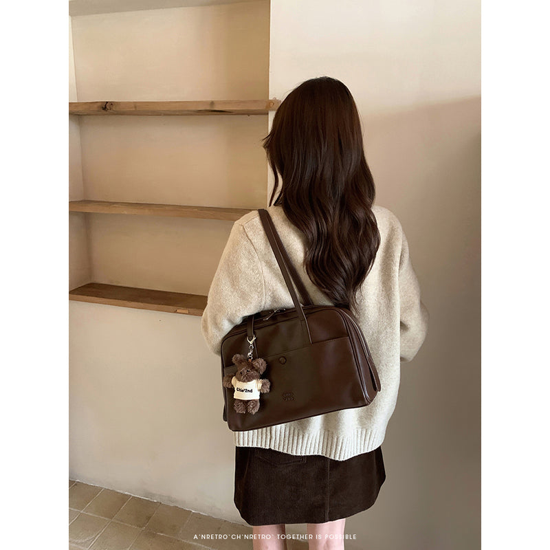 Brown Retro Pillow Bag