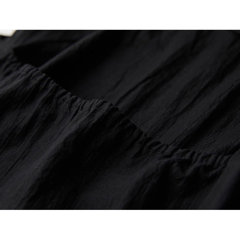 Black Back Open Sleeveless Dress