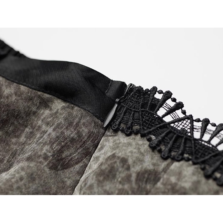 Stone Texture Wide Pants