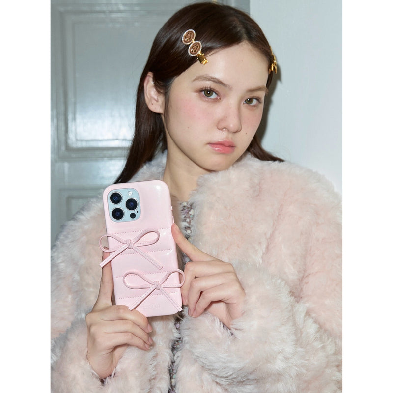 Girly Ribbon iPhone Case - Pink