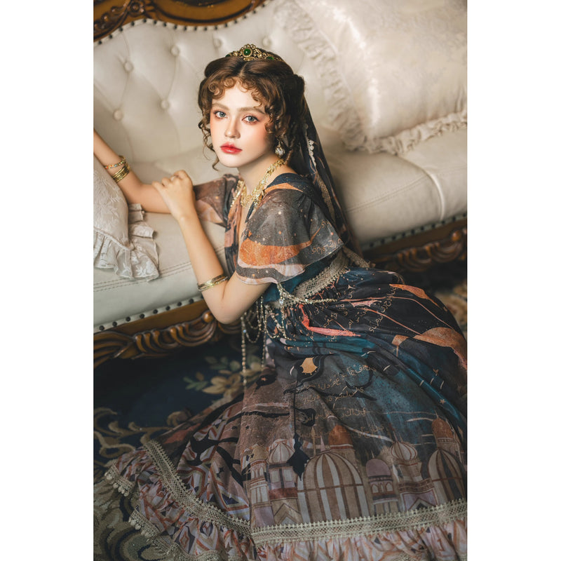 星降る夜のエンパイアワンピース[2026年3月中旬-4月上旬発送予定]