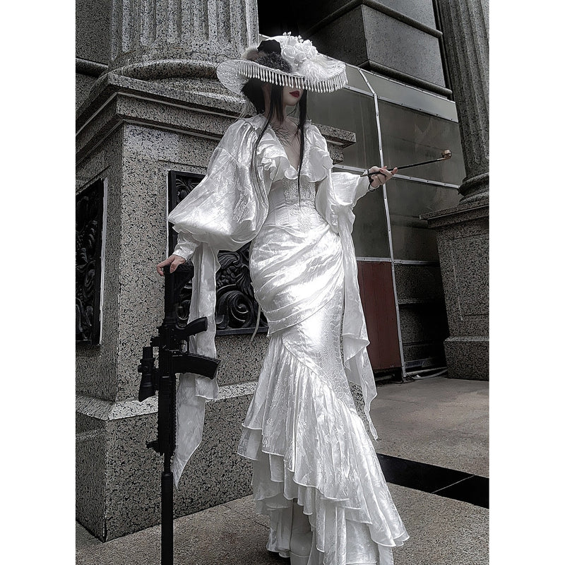 伯爵令嬢のヴィクトリアンブラウス - White[2026年4月中旬-5月中旬発送予定]