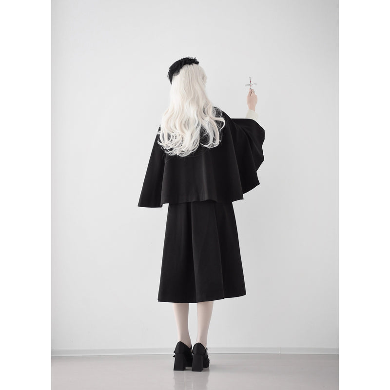 Wizarding World British Cape Long Coat - Black[2025年12月中旬-2026年1月中旬発送予定]