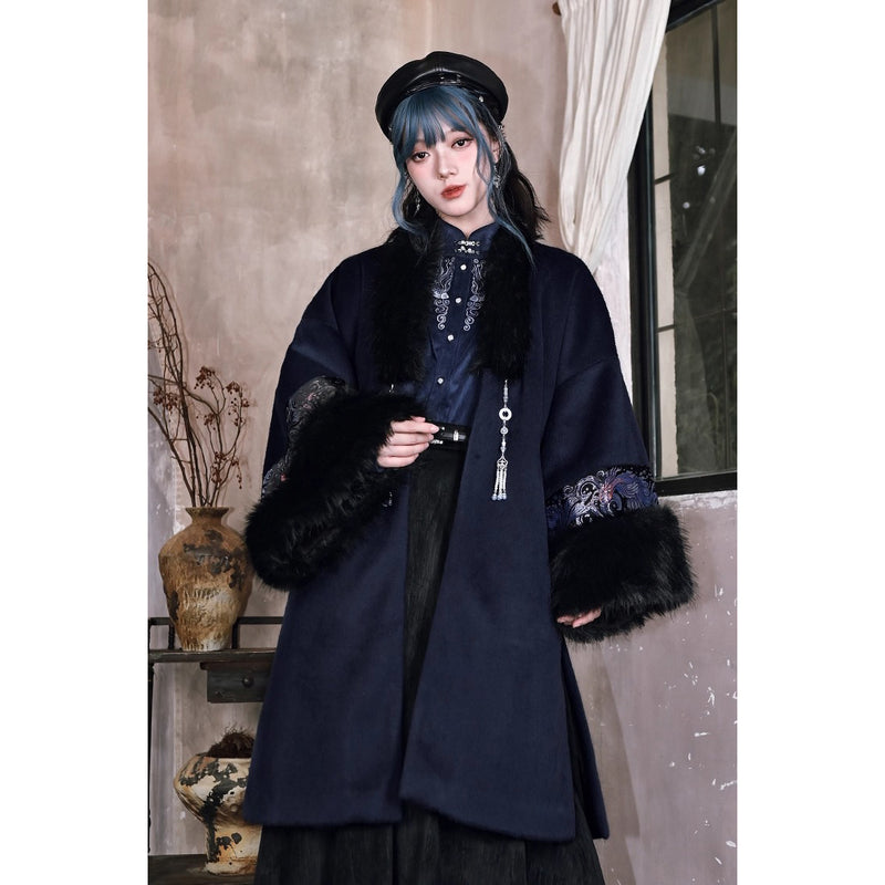 闘魚の挿絵ファーロングコート