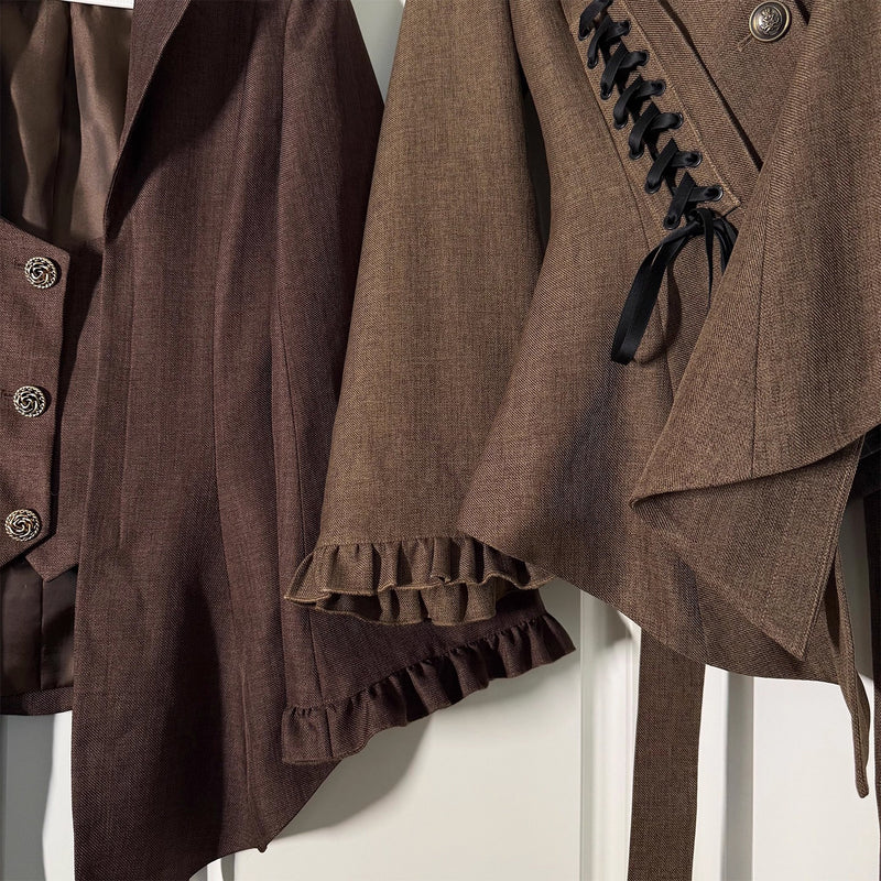 邸宅のお嬢様のテーラードジャケット