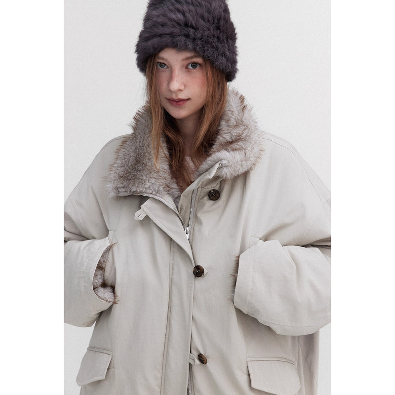 Nordic Retro Oversized Parka Jacket
