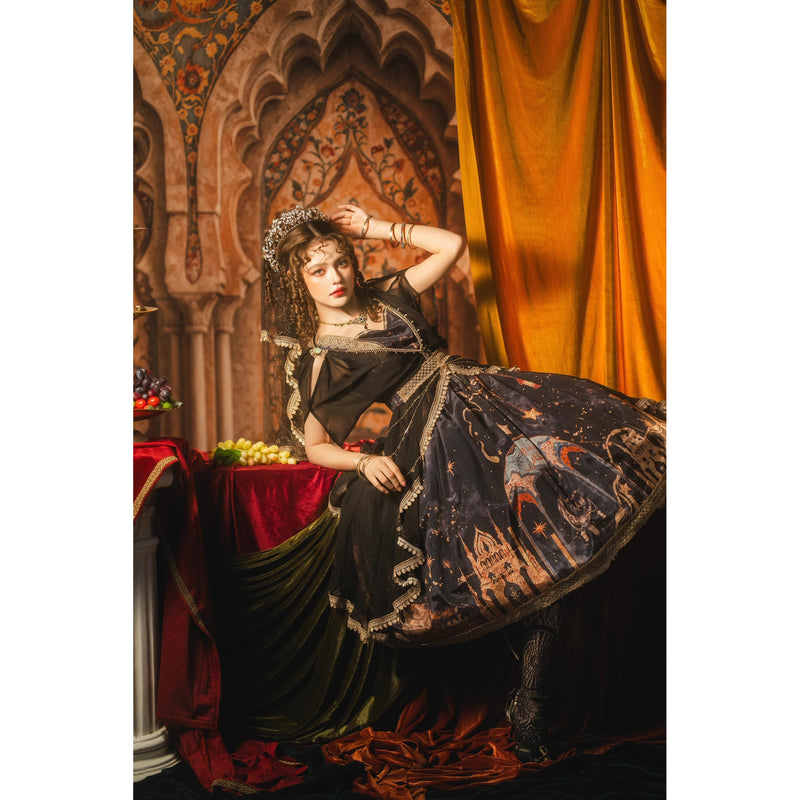 星降る夜のジャンパースカートとチュールショール[2026年3月中旬-4月上旬発送予定]