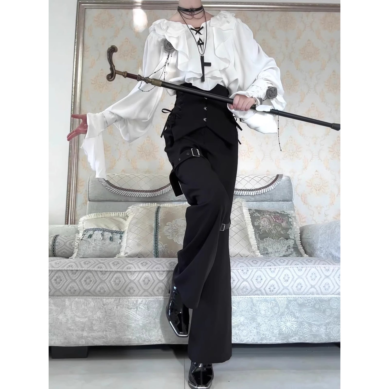 貴族のお嬢様のコルセットパンツ - Black[2026年5月中旬-6月上旬発送