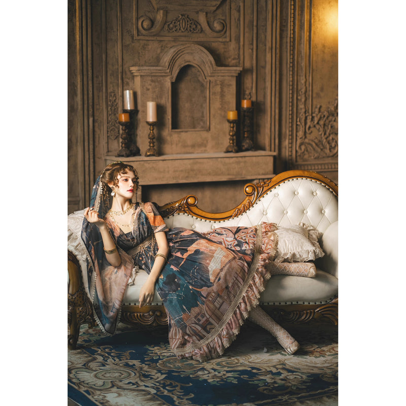 星降る夜のエンパイアワンピース[2026年3月中旬-4月上旬発送予定]