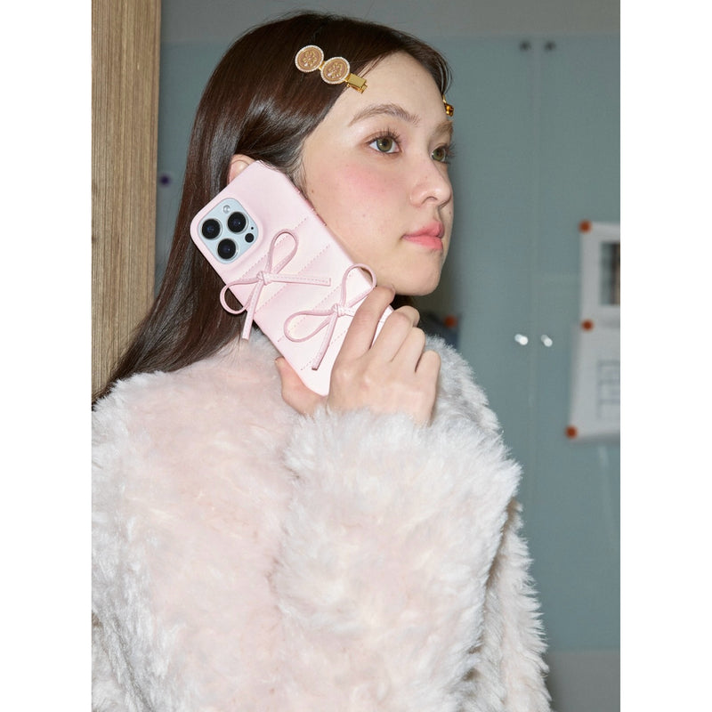 Girly Ribbon iPhone Case - Pink