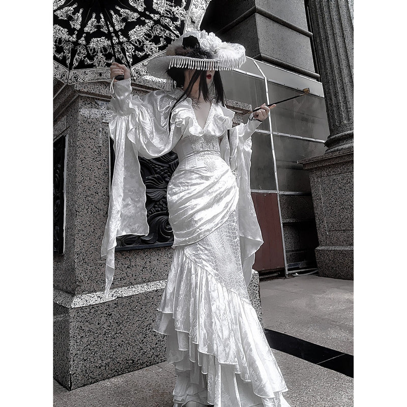 伯爵令嬢のヴィクトリアンブラウス - White[2026年4月中旬-5月中旬発送予定]