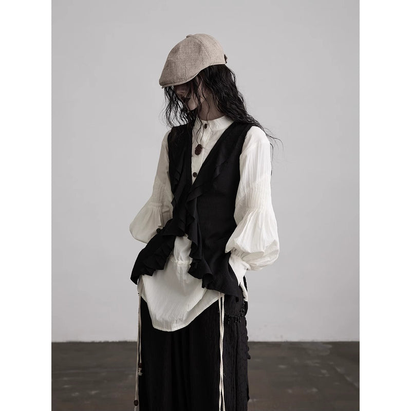 Antique White Classical Blouse