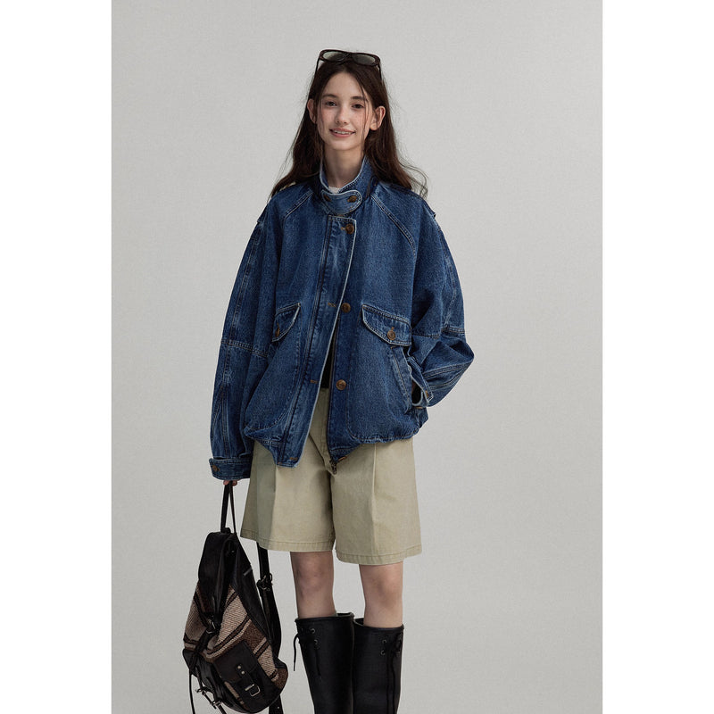 Washed Oversized Denim Jacket