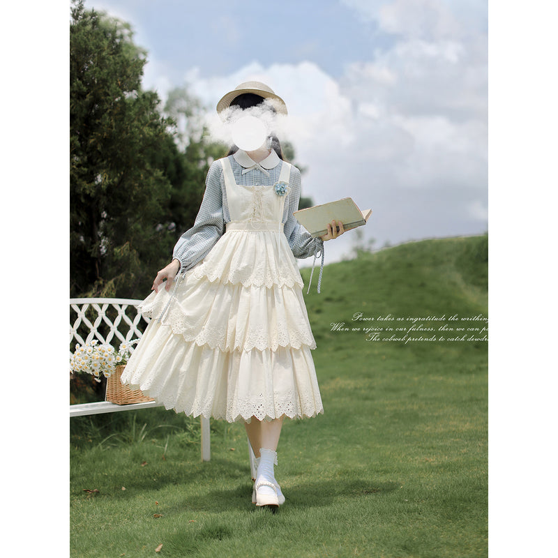 幻想曲を奏でる刺繍ジャンパースカートとブラウス – ManusMachina