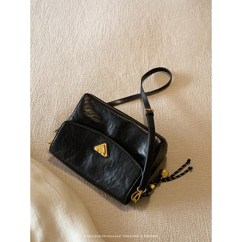 Black Classic Square Shoulder Bag