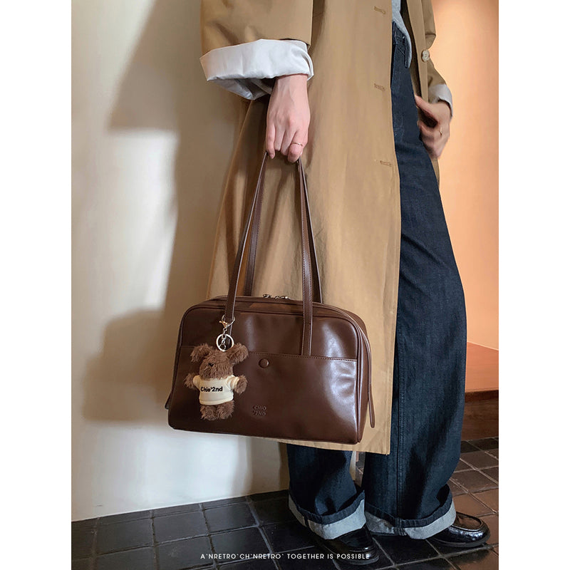 Brown Retro Pillow Bag