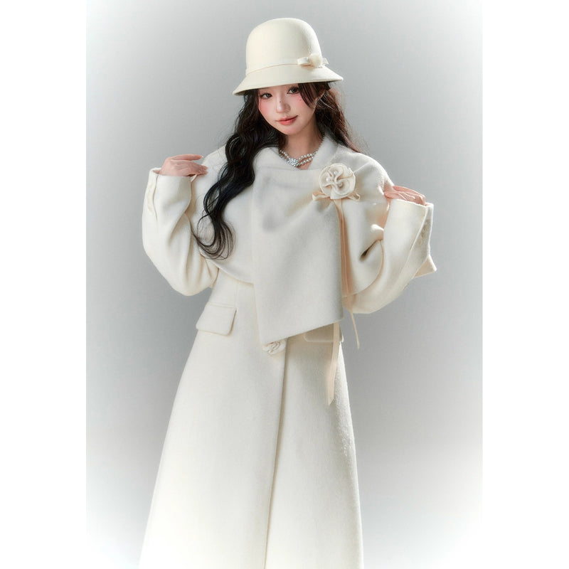 Movie Actress's Cape Long Coat