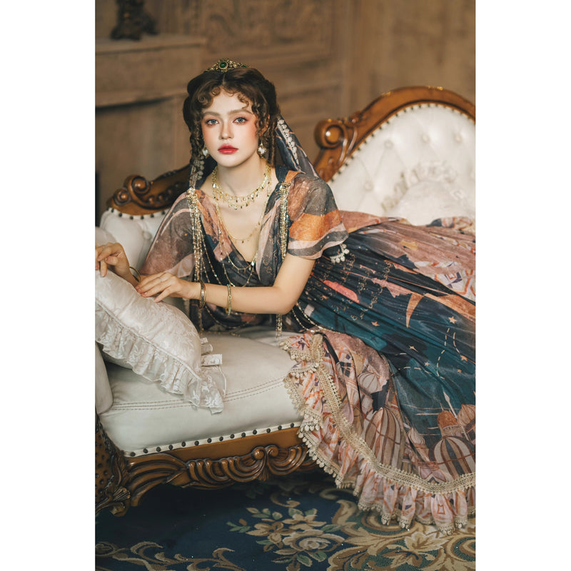 星降る夜のエンパイアワンピース[2026年3月中旬-4月上旬発送予定]