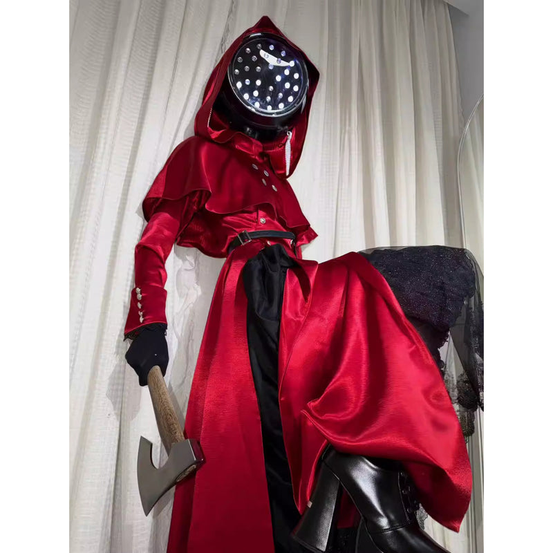 沈黙の修道女のゴシックワンピースとフードケープ - Red[2026年5月上旬