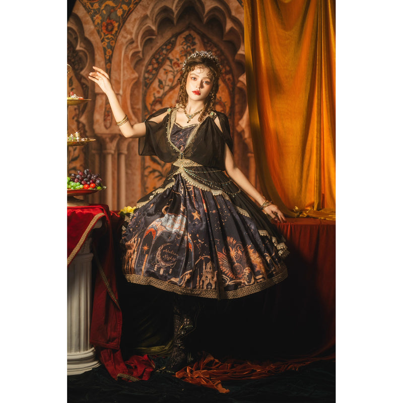 星降る夜のジャンパースカートとチュールショール[2026年3月中旬-4月上旬発送予定]