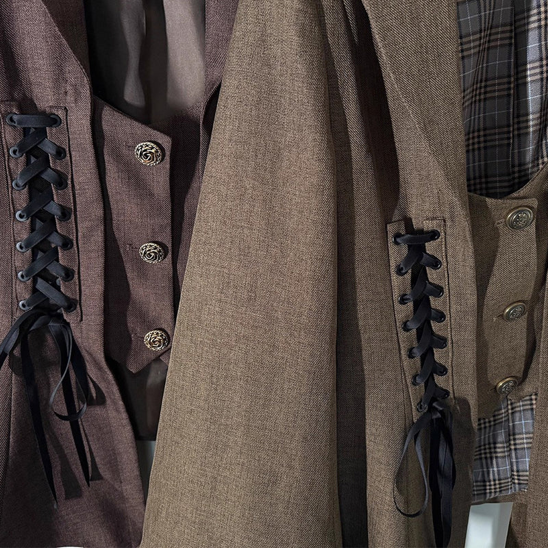 邸宅のお嬢様のテーラードジャケット