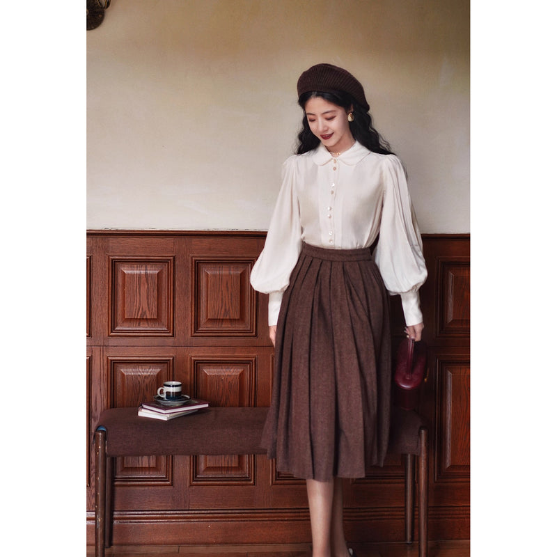 銀幕の貴婦人フレンチレトロブラウス