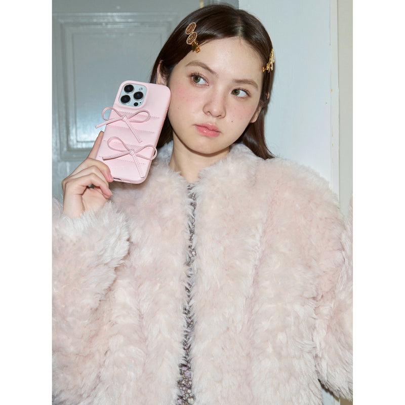 Girly Ribbon iPhone Case - Pink