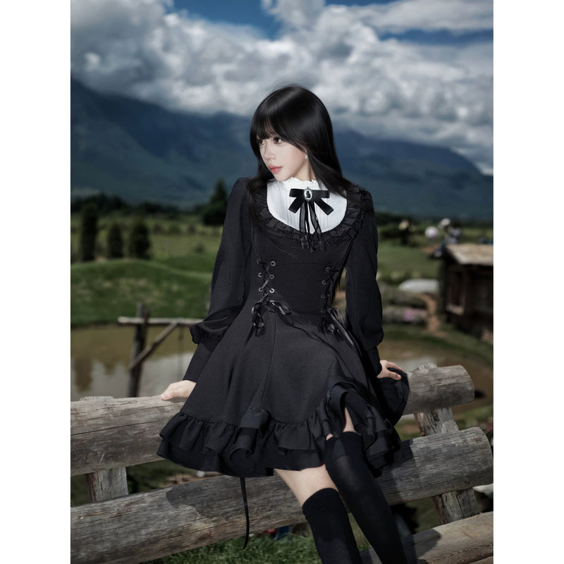 黒百合の令嬢のゴシックワンピース – ManusMachina