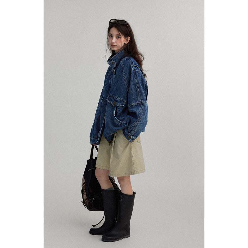 Washed Oversized Denim Jacket