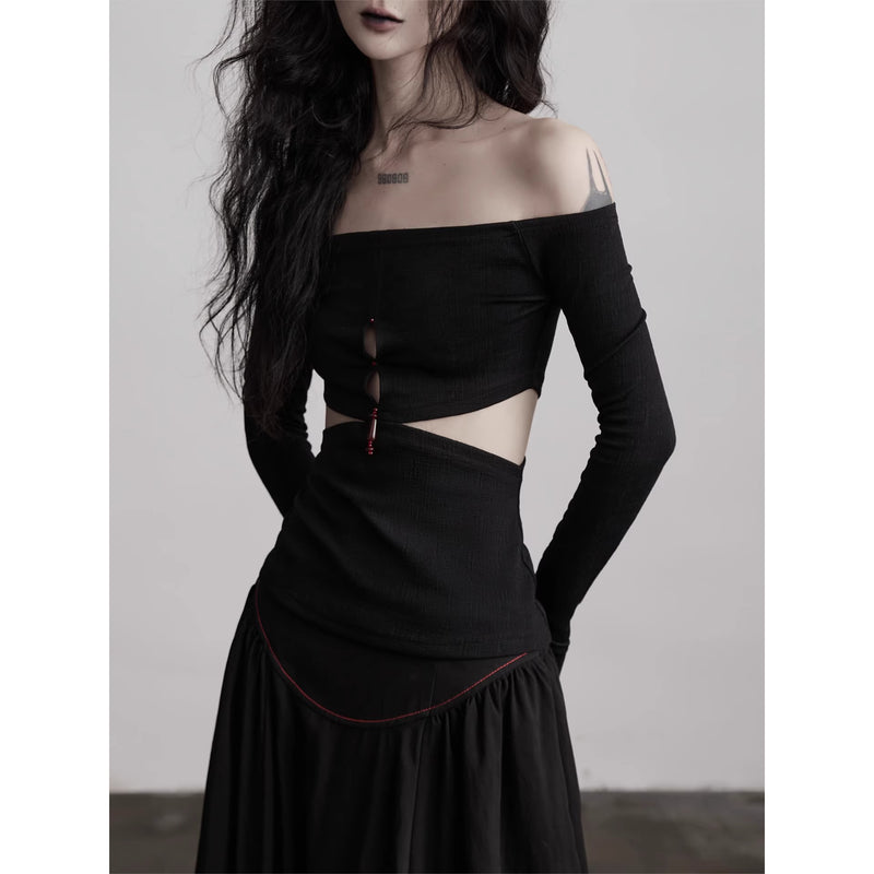 Cutout Off-the-shoulder Top