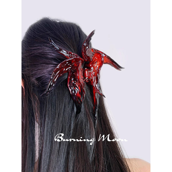 天使の翼のヘアクリップ