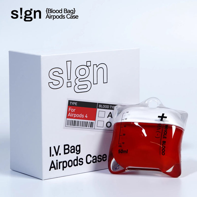 血液パック AirPods Case - Red