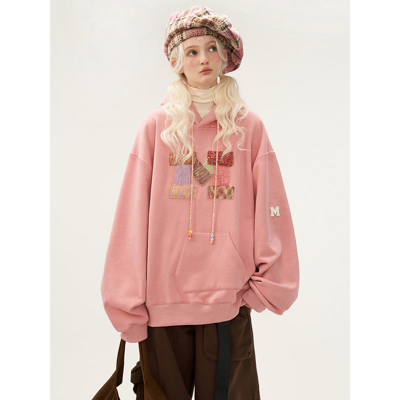 Patchwork Embroidered Hoodie