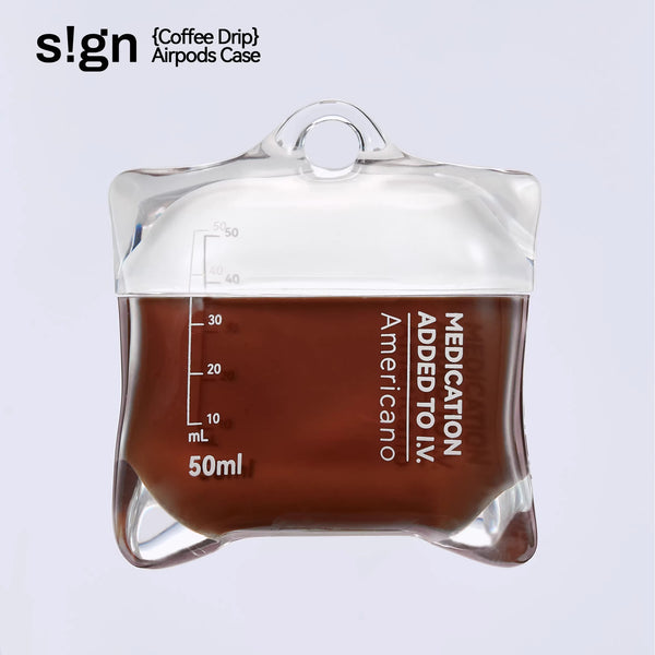 点滴バッグ AirPods Case - Brown