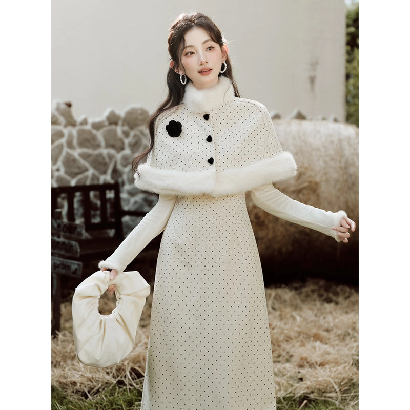 Polka Dot Cape and Dress