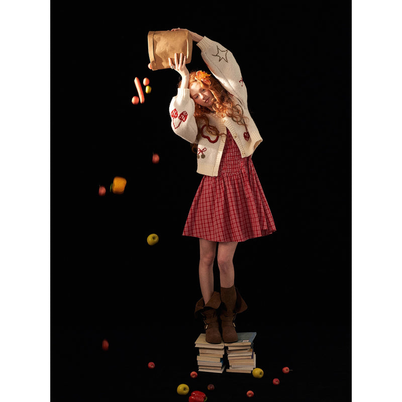 Apple and Cherry Knit Cardigan
