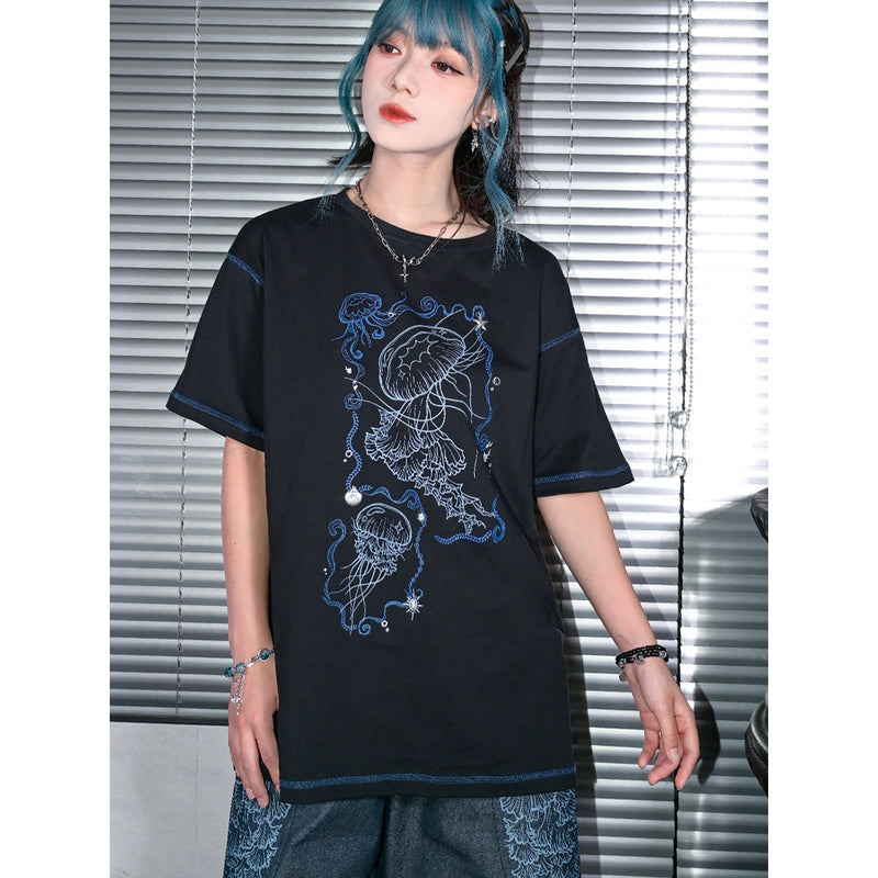 暗夜の海月Tシャツ