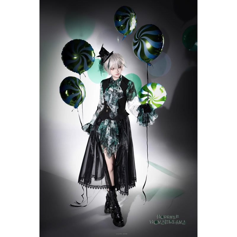 血塗れのお嬢様のヴィクトリアンブラウス - Green[2026年2月下旬-3月下旬発送予定]