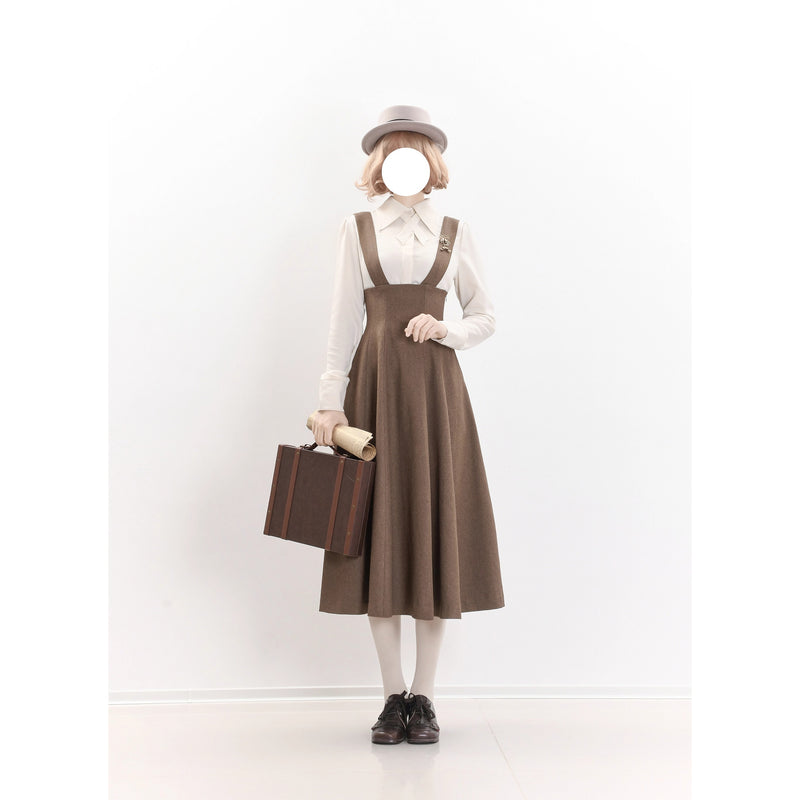 Wizarding World British Tail Vest and Strap Skirt - Brown