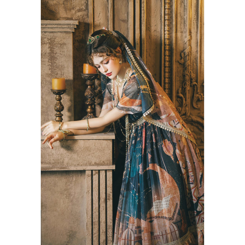 星降る夜のエンパイアワンピース[2026年3月中旬-4月上旬発送予定]