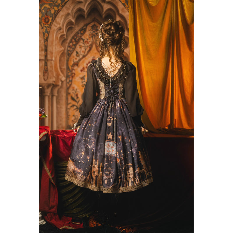 星降る夜のジャンパースカートとチュールショール[2026年3月中旬-4月上旬発送予定]