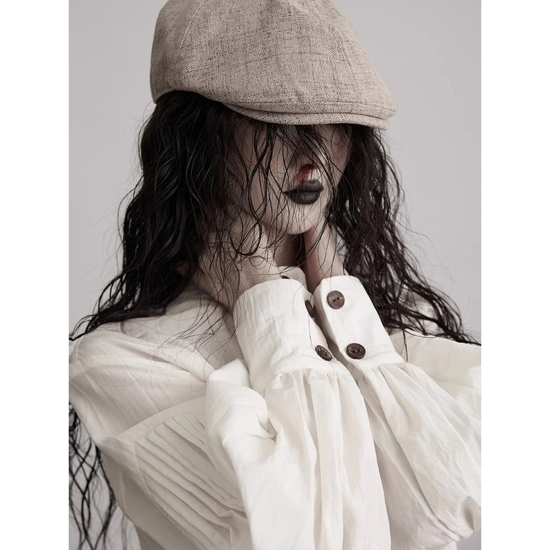 Antique White Classical Blouse