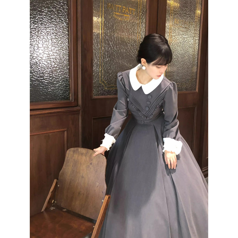 召使いのお嬢様のクラシカルワンピースとエプロンとボンネット[2026年2月下旬-3月下旬発送予定]