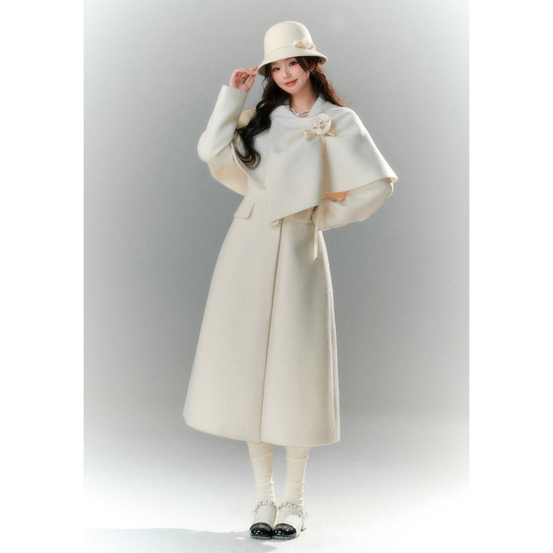 Movie Actress's Cape Long Coat